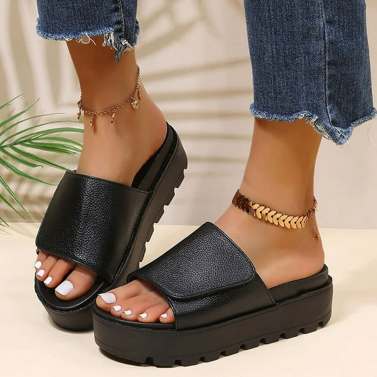 Pu plus slippers clearance