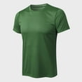 thumbnail image 4 of Camiseta deportiva para hombre, cuello redondo, manga corta, elástica, de secado rápido, para correr, 4 of 7