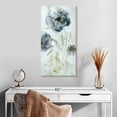 thumbnail image 2 of Elephant Stock Morning Peony Wall Art - Vertical Canvas Wall Art - Living Room Wall Decor - Abstract Canvas - Purple And Blue Decor By Carol Robinson - 15" x 30", 2 of 8