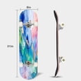 thumbnail image 3 of Skateboards for Beginners Natural luxury abstract fluid art alcohol ink technique Tender dreamy 31"x8" Maple Double Kick Concave Boards Complete Skateboards Outdoor for Adults family friends Gifts, 3 of 5