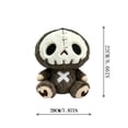thumbnail image 2 of Halloween Skeleton Sloth Decor Plush Doll for Gothic and Spooky Home Accents - 8.7 Inch Soft Toy for Halloween Party and Indoor Decoration, 2 of 5