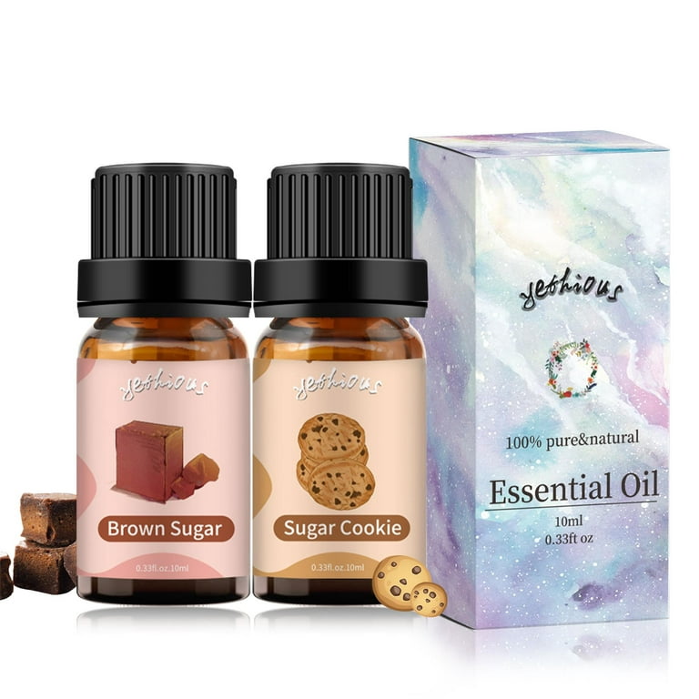 Yethious Essential Oil 100% Pure Brown Sugar and Sugar Cookie Set 10ml 