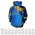 thumbnail image 2 of Blue Gold Abstract Art 3D Print Hoodie Men Women Autumn Thin Pullover Sweatshirt Vintage Streetwear Tops, 2 of 6