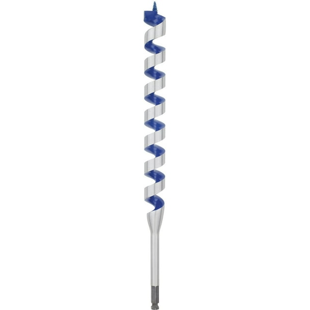 Broca IRWIN WeldTec con forma de barrena para madera, 1 1/4 cm x 17 cm, negra