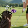 thumbnail image 7 of Haosy Pink and Purple Hearts Golf Mallet Putter Cover Strong Magnetic Leather Golf Club Headcover Closure, 7 of 7