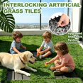 thumbnail image 4 of Qingbei Rina Artificial Grass Turf Tiles Interlocking for Patio Balcony,12"x12" Artificial Turf Grass Outdoor Rug for Dogs Potty Pet Square, 4 of 7