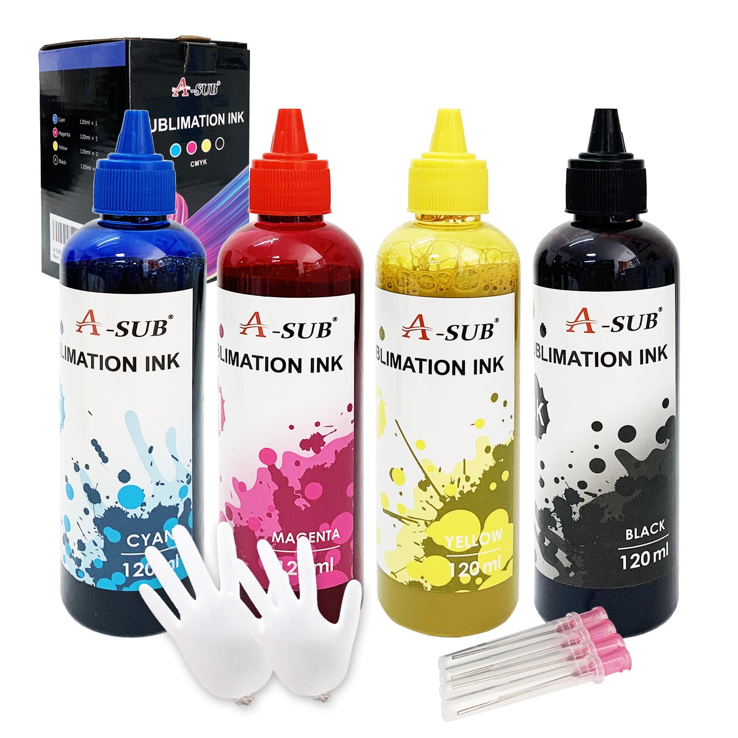 Bundle Kit I 110 Sheets A-SUB Sublimation Paper 125g 13x19 + 480ML A-SUB Sublimation Ink for All Inkjet Printers Heat Transfer, ET-2400 2803 2800 4800 WF ST-2000 SC F170 etc