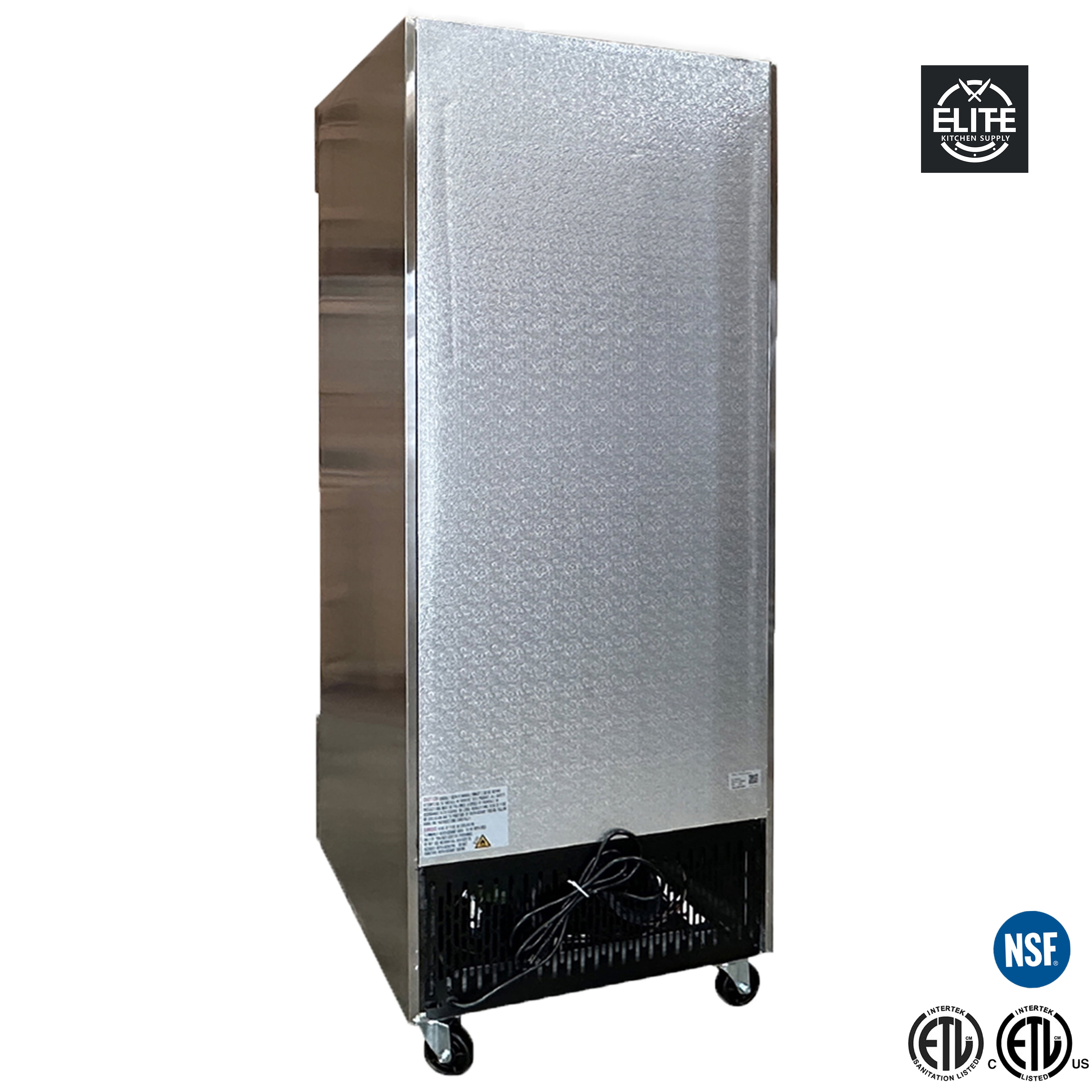 29 in. Glass Door Commercial Merchandiser Refrigerator 23 Cu. Ft. Cooler in Stainless Steel with Lock, NSF ETL