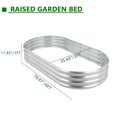 Raised Garden Bed, 6 * 3 * 1ft Galvanized Planter Garden Boxes Outdoor