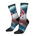 thumbnail image 1 of Fotbe Bubbles Axolotl Fantasy Calcetas Largas con Estampado para Hombre y Mujer – Calcetas de Compresión Transpirables y Elásticas, Viajar y Uso Diario Talla 5-11, 1 of 6