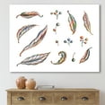 thumbnail image 2 of Designart ' Leaves and Berries Of Wild Grapes ' Bohemian & Eclectic Canvas Wall Art Print, 2 of 4