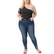 thumbnail image 2 of CURVY GLAM Trajes de baño de una sola manga para mujeres de talla grande, mono con corte, tops de mono 2X negro, 2 of 6