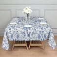 thumbnail image 3 of Pioneer Flower Floral Print Pattern Square Tablecloth,Waterproof Square Table Cover,Wipeable Spillproof Washable Table Cover for Home Kitchen Party Decor 42"X42"(107x107cm), 3 of 6