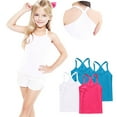thumbnail image 6 of ZACPNCV 4 Pieces Girls Dance Tank Tops Racerback Camisole Undershirts Spaghetti Strap Camis Dance Clothes Tank Tops for Girl Hot Pink 12-24 Months, 6 of 7