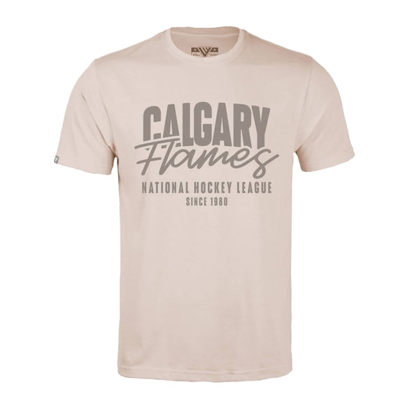 Men's Levelwear  Khaki Calgary Flames  Richmond Response T-Shirt
