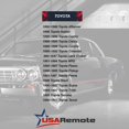 thumbnail image 5 of Carcasa Para Llave Remota Compatible Con Toyota Rs3000 Bab237131-022, Color Negro, 5 of 5