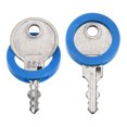 thumbnail image 5 of Uxcell 28mm Silicone Identifier Coding Tags Sleeve Key Cap Rings Cover, Blue 10 Pack, 5 of 6