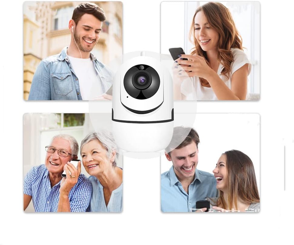 360° panoramic indoor security camera | 1080P HD + AI human body detection | Two-way voice + infrared night vision | Wireless WiFi remote monitoring