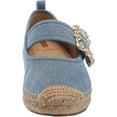 thumbnail image 2 of Sam Edelman Maddy Montrose Blue Cap Toe Mary Jane Espadrille Ballet Flats (Montrose Blue, 8), 2 of 6