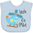 thumbnail image 3 of Inktastic Little Co-Pilot- Cute Helicopter Boys or Girls Baby Bib, 3 of 4