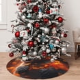 thumbnail image 4 of KLL 36" Christmas Tree Skirt Cute Maple Leaf Koala Xmas Tree Skirts Mat for New Year Xmas Holiday Party Indoor Outdoor Home Decoration, 4 of 5