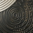 thumbnail image 4 of LuxenHome 2-Pc Earth Tone Circles Abstract Rectangular Metal Wall Decor Set, 4 of 9