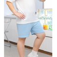 thumbnail image 3 of ATOGUTA Boys Beach Shorts Size 8-16 Kids Athletic Basketball Shorts Casual Elastic Waist Summer Clothes with Pockets Blue, 3 of 4