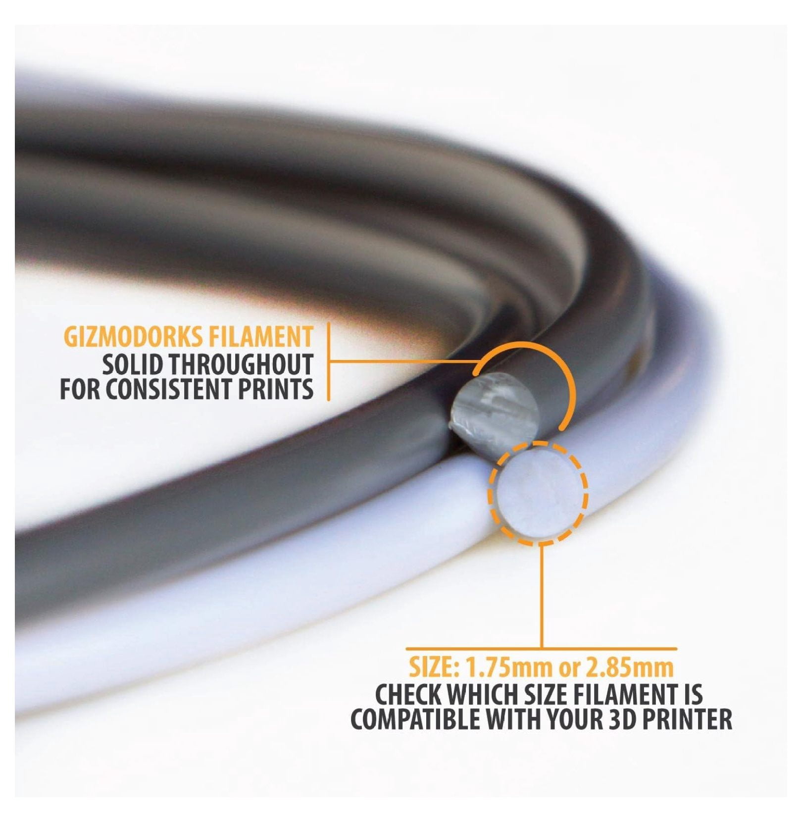 1.75 mm PLA Filament, 1 kg for 3D Printers,