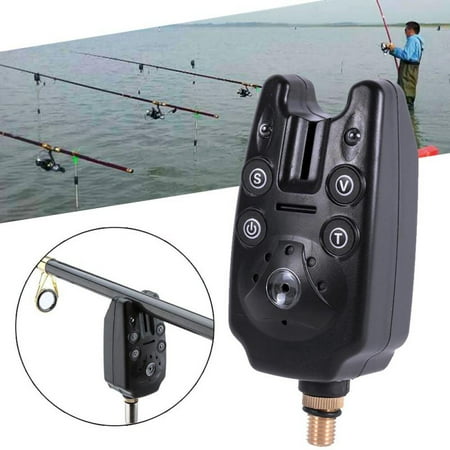 Electronic Sensitive LED Light Fish Bite Sound Alarm Bell Clip Fishing