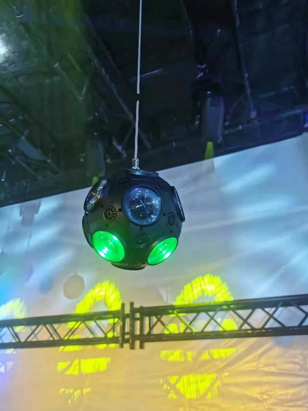 DJ Light 150w LED RGBW Football Lifting Stage Effect Lighting Lift Ball Stroke 2.5 Meters for Disco Club Bar Concert Party
