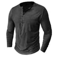 thumbnail image 4 of VJATTWR Men's Long Sleeve Shirt,Lightweight T-Shirt Tee Solid Color Casual Pullover Tops L, 4 of 4