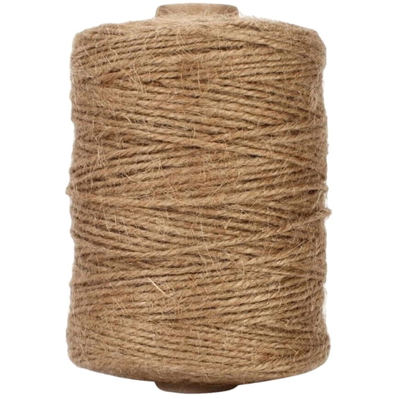 DEEPCRAFF Heavy Duty Garden Twine Natural Jute Cord Light Brown for Outdoor and Craft Use