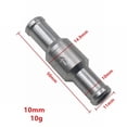 thumbnail image 3 of 6-12mm Inline One-Way Non-Return Check Valve Auminium Fuel Water Gas Air Vacuum, 3 of 7