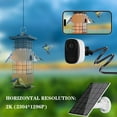 thumbnail image 6 of Teissuly Solar Powered Smart Bird Feeder HD Camera Night Vision Automatic Bird Video Recording And Motion Detection IP66 Bird Watching Camera, 6 of 9