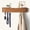 Walnut, variant on Coat Rack Wall Mount with Hidden Hooks, Wall Hooks with Shelf, Wall Key Holder Mount Wooden Shelf Entryway Hooks for Bedroom Bathroom for Hanging Coats Hats Dog Leashes Bags Towels