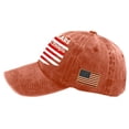 thumbnail image 4 of LNZGNM Unisex 250th Anniversary USA Hat Patriotic Baseball Hat Retro Adjustable Washed Golf Cap Memorial Day Dad Hats,Saffron, 4 of 5