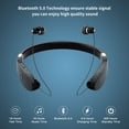 thumbnail image 3 of Auriculares Bluetooth AMORNO, banda plegable para el cuello con micrófono, 3 of 7