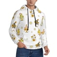 thumbnail image 2 of Salouo Gnome With Sunflower Pattern Men's Fall Hoodie Sweatshirt,Sport Hoodie with Pockets for Men Pullover Casual Hooded Sweatshirt-Small, 2 of 7
