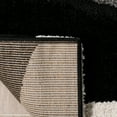 thumbnail image 4 of SAFAVIEH Florida Tyler Geometric Waves Shag Runner Rug, Grey/Black, 2'3" x 7', 4 of 6