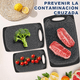 thumbnail image 3 of 5 Piezas Tablas Para Picar De Cocina Mango Alimentos Asa Xtellar azul, 3 of 3
