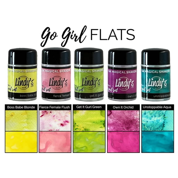 Lindy's Stamp Gang Magical Shaker 2.0 Set 5/Pkg-Go Girl Flats