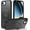 Space Black, variant on REQO Magnetic for iPhone 16e Case with Invisible Stand, [10 FT Drop Protection] [Velvety Touch] Slim Translucent Matte Back Shockproof Phone Case for iPhone 16e 6.1''