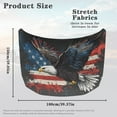 thumbnail image 7 of Uorisanigo Car Hood Cover Polyester Elastic Fabric Eagle American Flag Covers for Car Hood Suitable for Most Automotive Sedans Trucks Pickup Sports Cars, 7 of 7