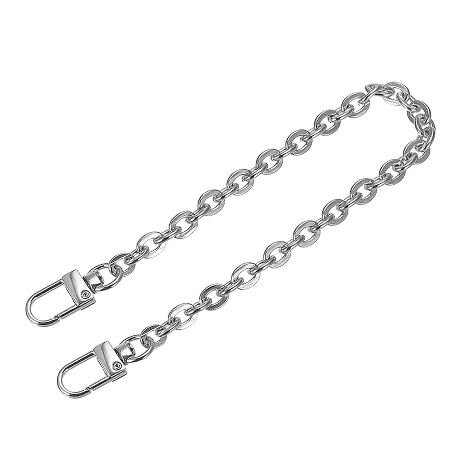 Silver chain strap for purse deals
