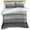 Black, variant on Black White Ombre Bedding 3 Piece Duvet Cover Set Twin Size, Vintage Minimalism Abstract Stripes Soft Microfiber Comforter Cover with Zipper Closure & Pillowcases, Wrinkle & FadeResistant Quilt Cover
