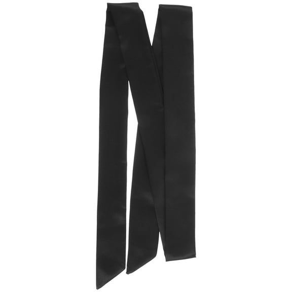 WHAMVOX Silk Belt Woman Satin Women Ladies Belts Dress Women's Black