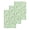Green, variant on Blue Flowers Kitchen Dish Towels for Drying Dishes Set of 4, Farmhouse Botanical White Floral Leaves Waffle Weave Microfiber Hand Tea Bathroom Towels Quick Dry & Absorbent Towel 12x12