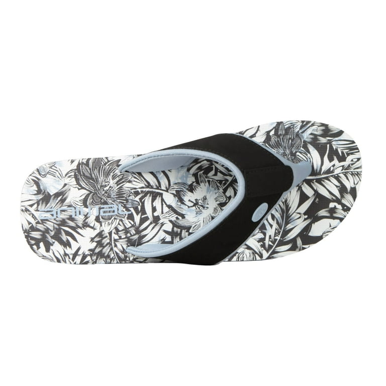 Animal Womens Swish Leaf Print Recycled Flip Flops Walmart