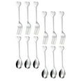 thumbnail image 4 of Eease Heart Spoon Fork Stainless Steel Flatware Set for Home and Restaurant, 4 of 7