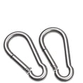 thumbnail image 1 of 10 ganchos de resorte, clip de metal de acero inoxidable 304, conector de cuerda resistente, abrazadera pequeña, llavero, hebilla de eslabón para columpio de hamaca, 1 of 5